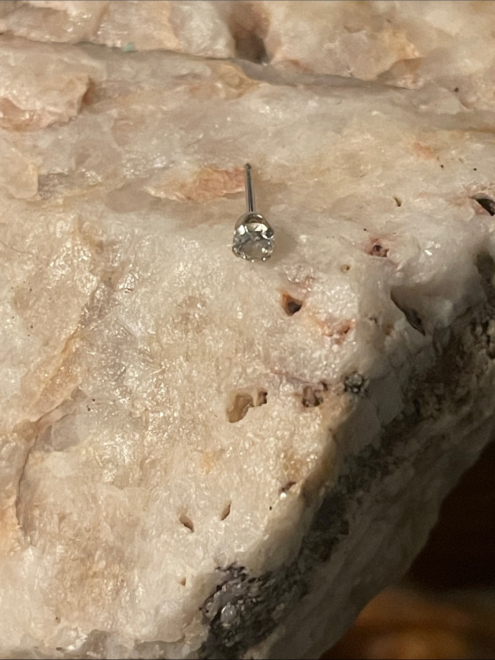 14K Studex CZ Stud Earring - Single